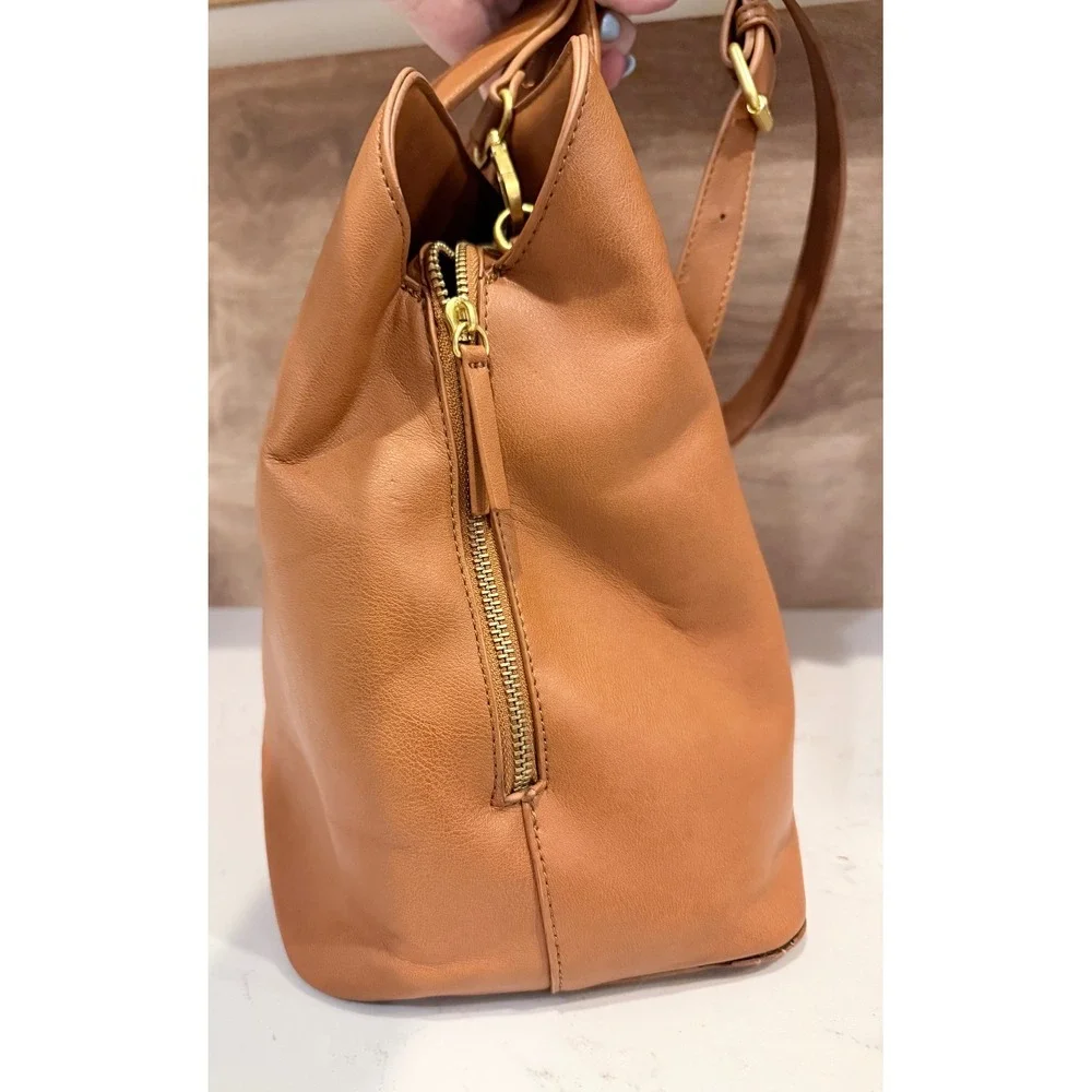 Fawn Design Original Diaper Bag Satchel Camel Vegan Leather Tote